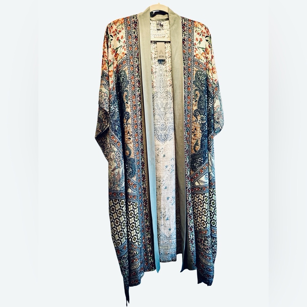 Bl-Nk Anthropology Bohemian Multicolor Kimono, Sz - All, NWT, Reg. $128